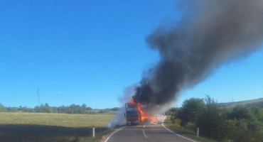 izgorio kamion na cesti Tomislavgrad Šuica