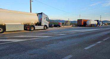 Prosvjed prijevoznika, kamioni u Mostaru