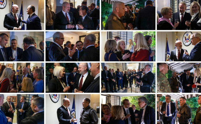 Tko je sve bio na prijemu kod Ginkela u Američkoj ambasadi: Cvijanović, Izetbegović, Krišto, Nikšić… bez Čovića i Dodika