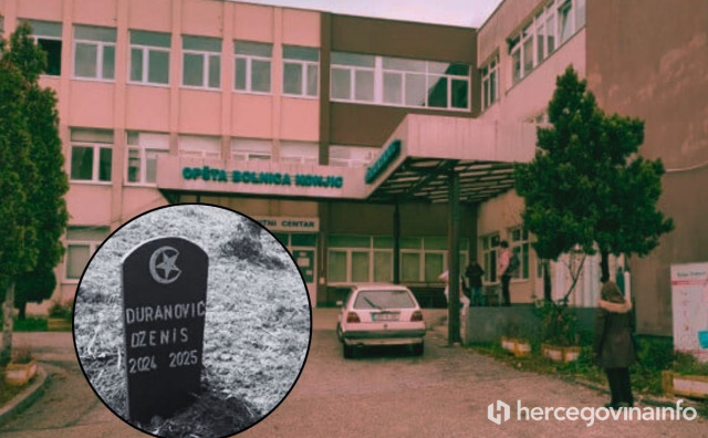 Tužiteljstvo HNŽ: 'Beba na putu Konjic - Mostar preminula zbog komplikacija Mekelovog divertikula'