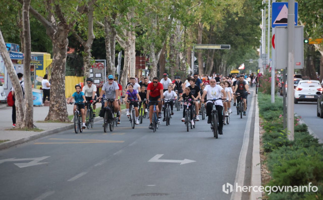 Mostar biciklijadom obilježio 'Europski dan bez automobila'