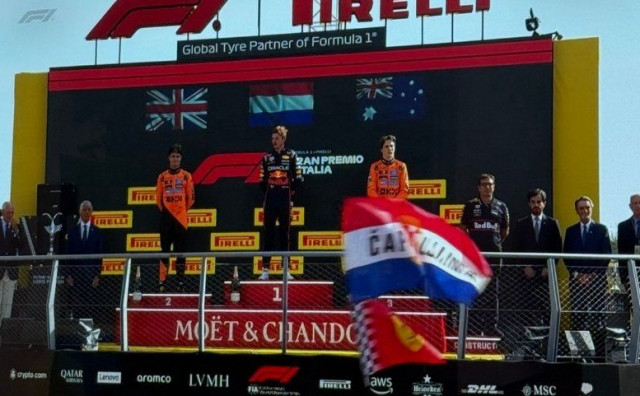 Čapljina opet u prvom planu Monze: Ivica Perić s poznatom zastavom obilježio Verstappenov rekord