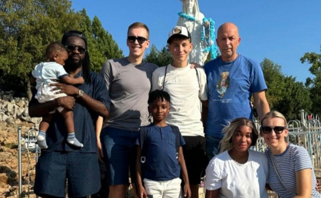 Nogometaš Hajduka Ismael Diallo u Međugorju