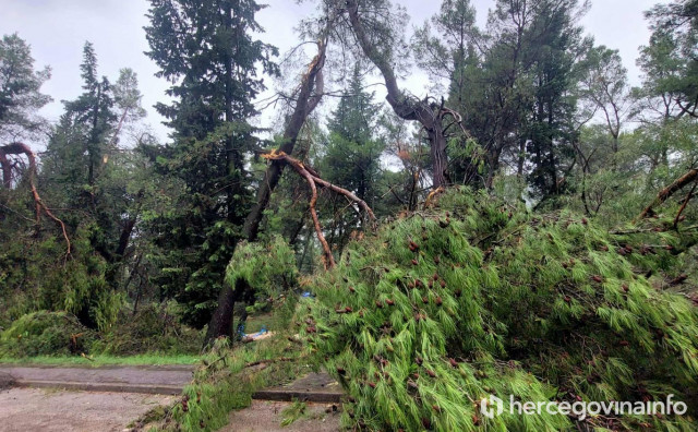 U Mostaru se očekuju snažni udari vjetra, na snazi upozorenje