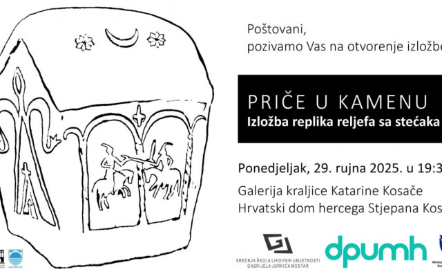 Replike reljefa sa stećaka u Mostaru na izložbi 'Priče u kamenu'