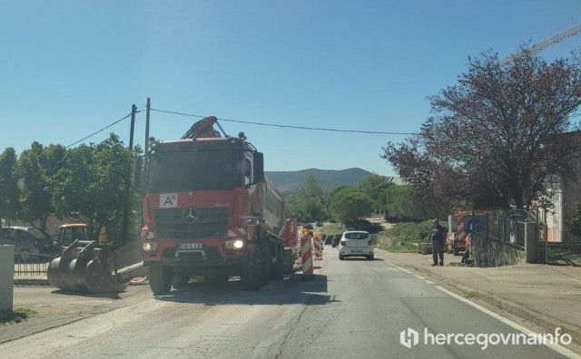 Radovi kod crkve u Čitluku usporavaju promet