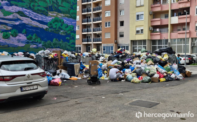 Mostar zatrpan smećem: Naš fotoreporter zabilježio brda otpada po cijelom gradu