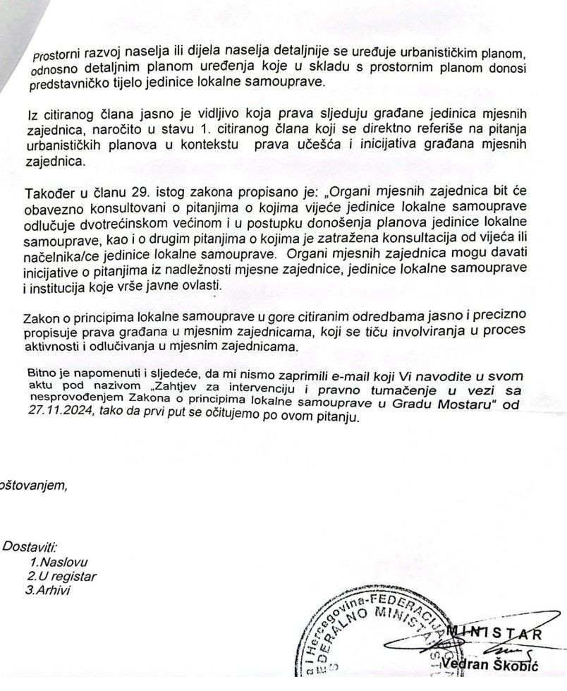 Vedran Škobić odgovorio Ombusmenu