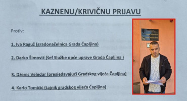 Podnesena kaznena prijava protiv gradonačelnice Čapljine i trojice službenika zbog 'nesavjesnog rada u službi'