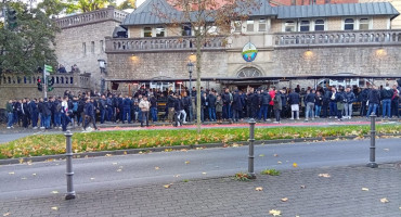 Pjesma navijača Zrinjskog odzvanja ulicama Mainza