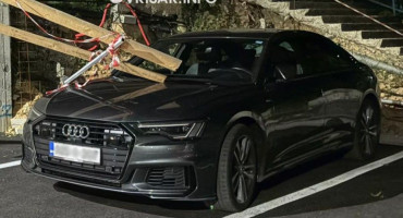 Vetar srušio ogradu na automobil u Širokom Brijegu