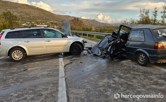 Od tri osobe koje su ozlijeđene u teškoj nesreći, jedna je zadobila teže ozljede