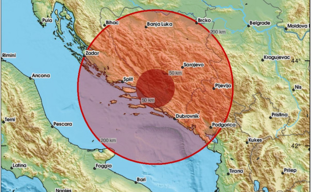 Potres u Hercegovini s epicentrom kod Gruda: Brojni stanovnici osjetili podrhtavanje