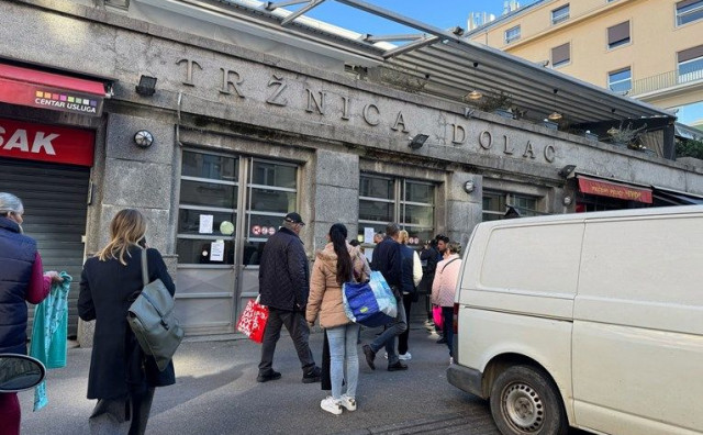 Urušio se strop tržnice Dolac u Zagrebu