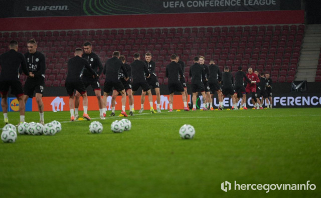 Igrači Zrinjskog odradili trening na MEWA Areni uoči utakmice s Mainzom u Konferencijskoj ligi