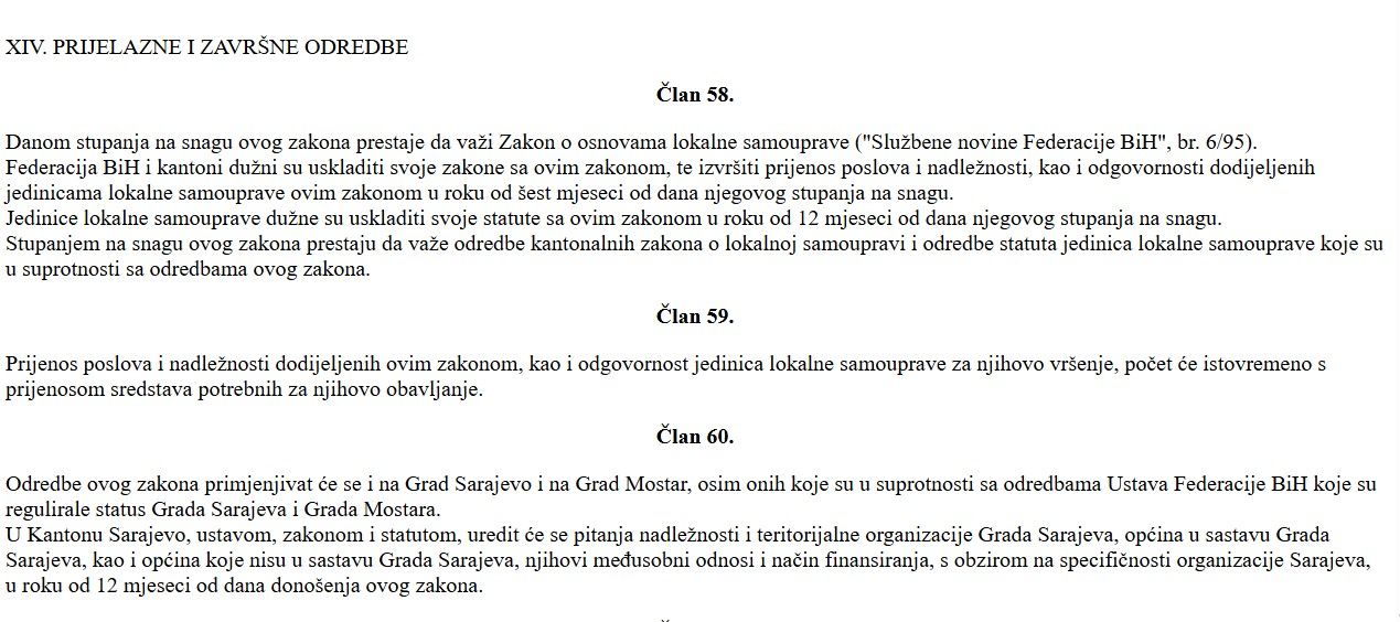 Federalni zakon o lokalnim principima