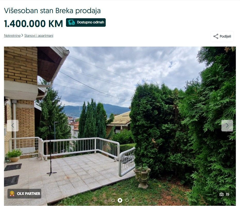 najskuplji stan Sarajevo