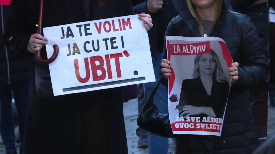 Prosvjed u Kalesiji Aldina Jahić
