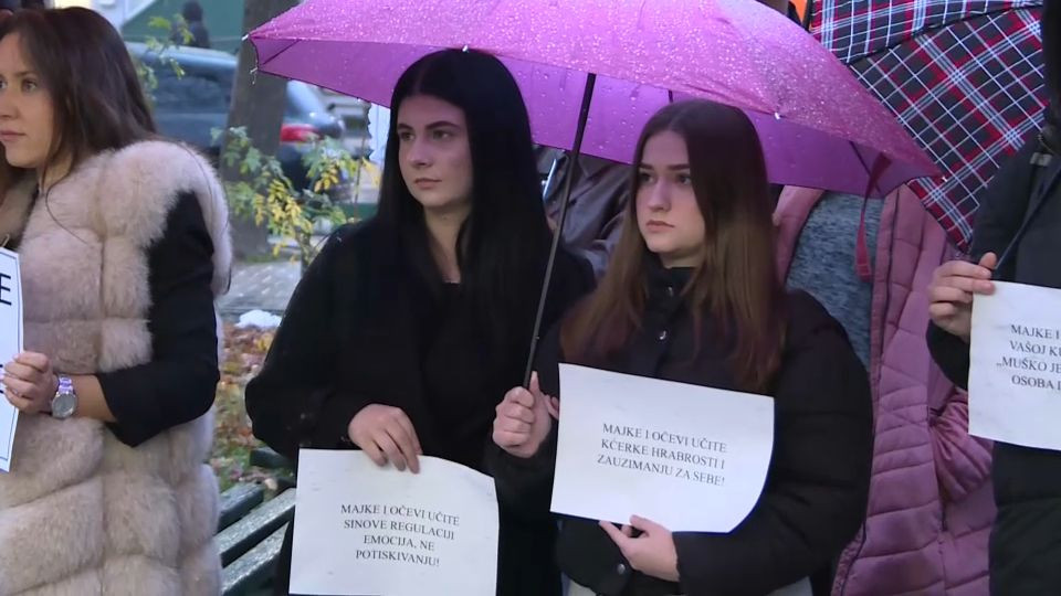 Prosvjed u Kalesiji Aldina Jahić