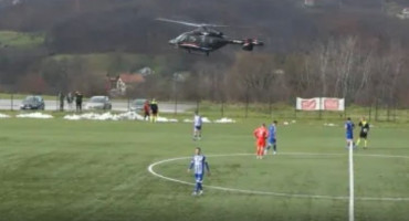 Helikopter RS prekinuo utakmicu Slavije i Veleža