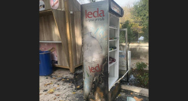 Izgorjela hladnjača na šetalištu u Mostaru