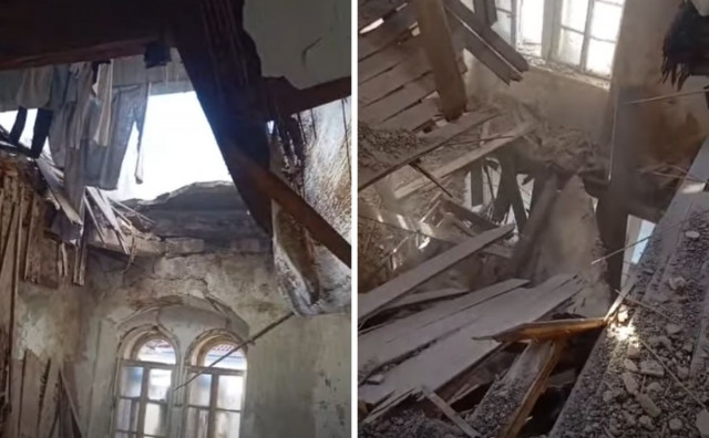 Urušio se strop iznad ambulante u Mostaru, srećom bez ozlijeđenih