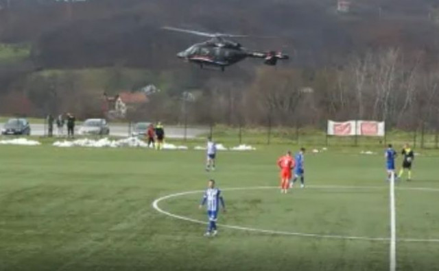 Helikopter RS prekinuo utakmicu Slavije i Veleža