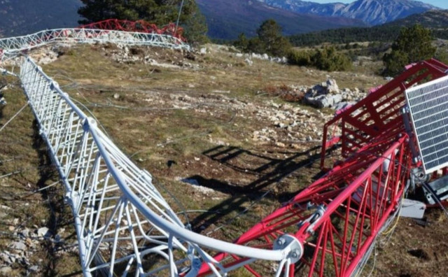 Je li duvanjska bura 'odradila posao' umjesto inspekcije, srušen mjerni stup za vjetroelektranu iznad Kongore