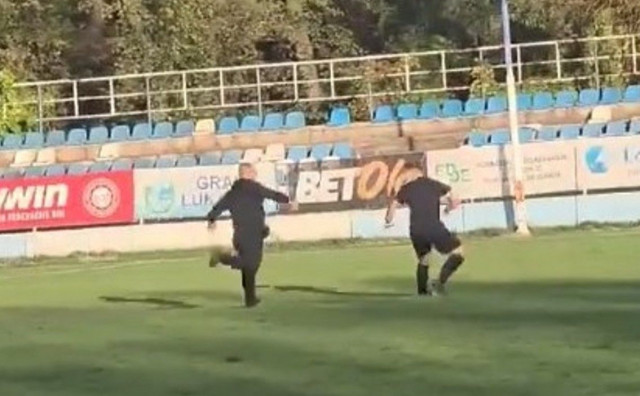 Ružne scene u Lukavcu: Navijači napali suce na terenu