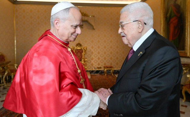 Papa prvi put u posjetu primio palestinskog predsjednika Mahmuda Abasa