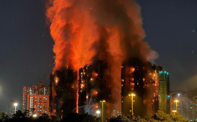 Vatra guta nebodere u Hong Kongu