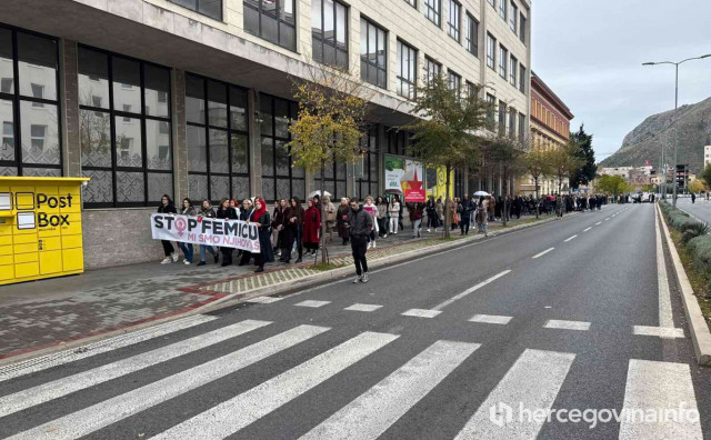 Prosvjedna šetnja povodom Dana žena u Mostaru