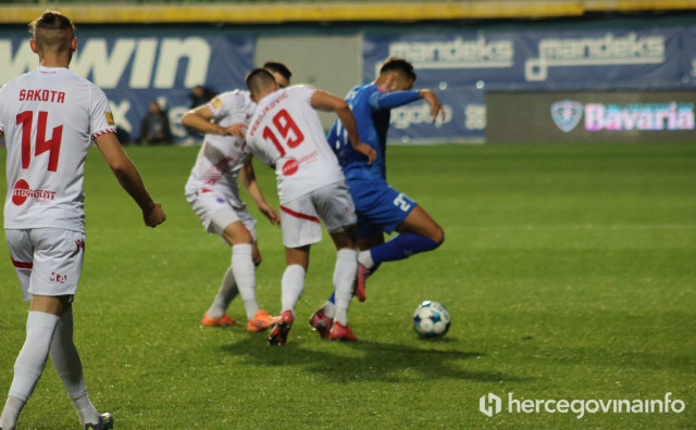 Široki Brijeg igra s igračem manje, Ćuže donio izjednačenje Mostarcima