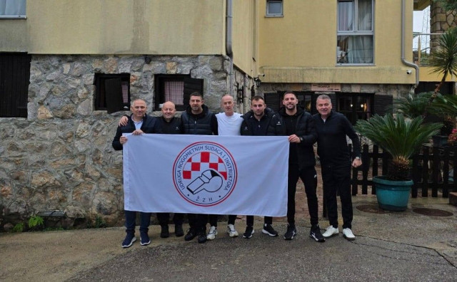 Udruga sudaca i instruktora suđenja ŽZH na utakmici u Podgorici