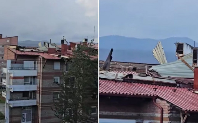 Bugojno pod udarom oluje: Oštećene zgrade, vjetar stiže i u Hercegovinu