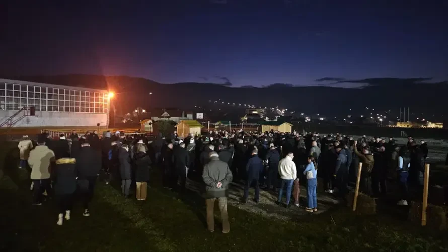 Više stotina Hrvata prosvjedovalo zbog zabrane Adventa u Uskoplju