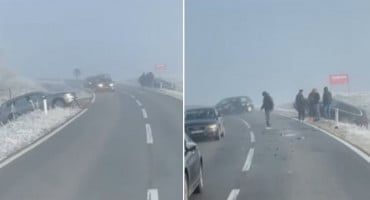 Led na cestama kod Kupresa stvorio kaos