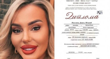 Nikolina Šljivić pokazala diplomu