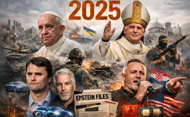 Događaji koji su obilježili 2025.: Smrt pape, Epsteinovi dokumenti, Thompsonov koncert, Trump i umjetna inteligencija