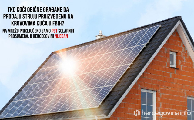 Zašto kasni demokratizacija proizvodnje energije u FBiH? Na mreži samo pet solarnih prosumera, u Hercegovini nijedan
