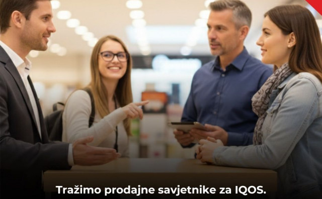 IQOS zapošljava prodajne savjetnike (m/ž) u Mostaru
