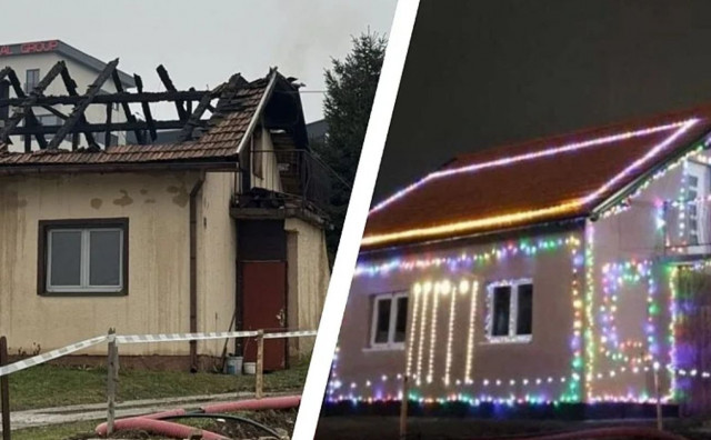 Nakon što je požar uništio dom, susjed dao obećanje: 'Kuća obitelji Ljubas zasjat će za Božić'