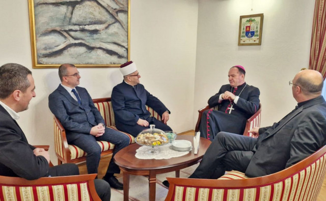 Mostarski muftija posjetio biskupa Palića za Božić