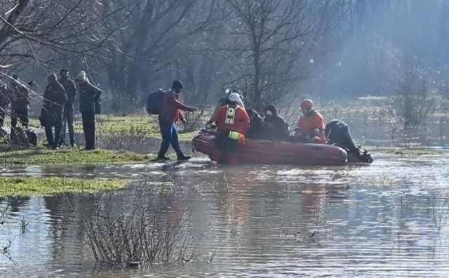 Spašavanja migranata na nabujaloj Savi