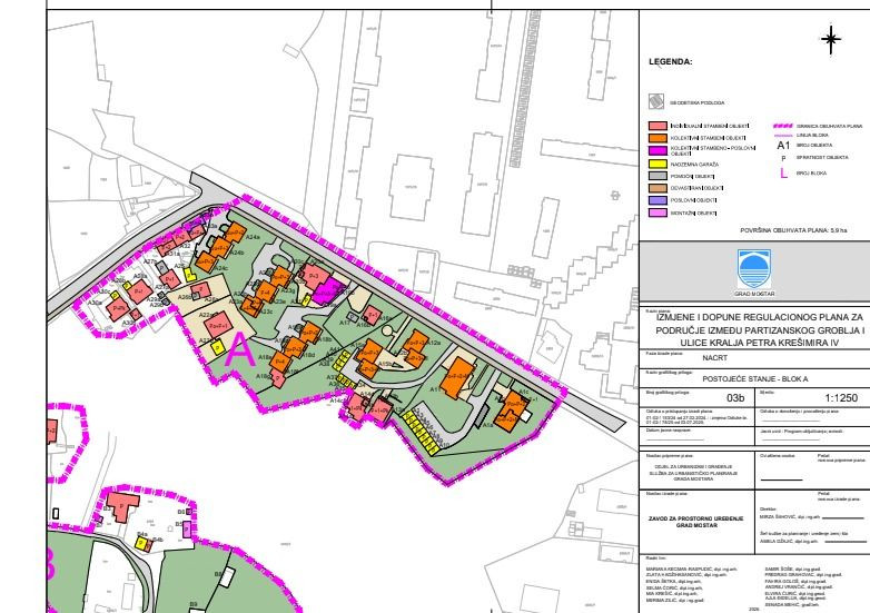 Izmjena i dopuna Regulacionog plana za područje između Partizanskog groblja i ulice kralja Petra Krešimira IV

