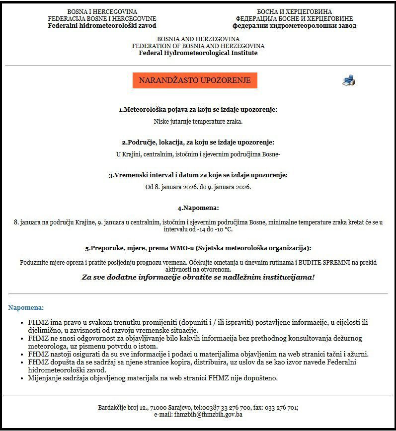 Narančasto upozorenje