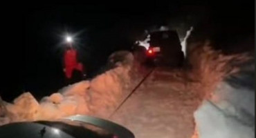 Izvlačenje auta na dionici Rujište – Konjic 