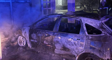 požar automobila u Željuši