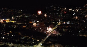 vatromet iz zraka Mostar