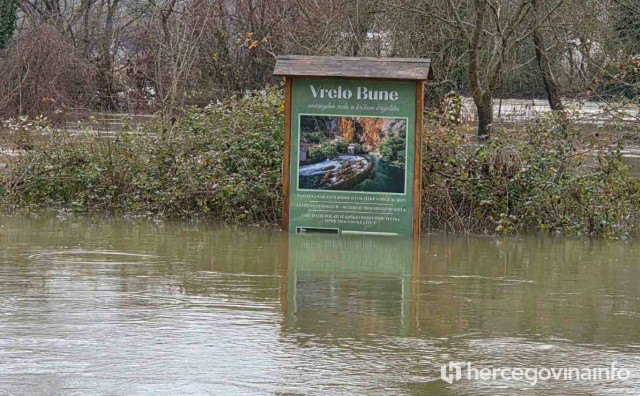 Zabilježen rekordan vodostaj Bune